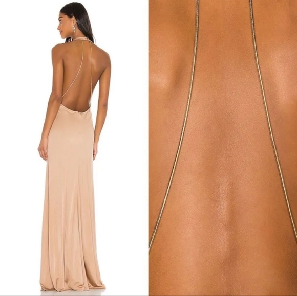 ALEXIS Xaverie nude chain dress - Picture 2 of 6